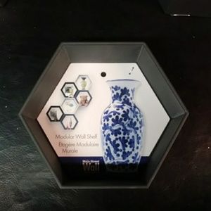 Decorative Hexagonal Plastic Wall Shelves